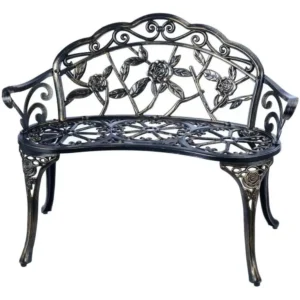 JARDIN DE CENTENNIAL Patio Garden Bench Metal