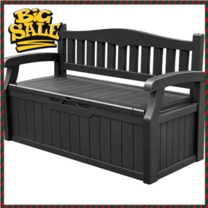 80 Gallon Outdoor Storage Bench with Cushions,
