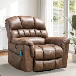 Power Lift Chairs Recliner with Massage and Heating, Electric with 24" Wide Seat for Big People,